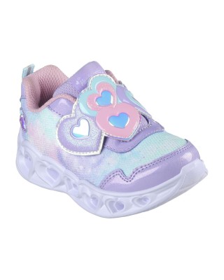 Skechers Lighted Sneaker Λεβαντερ-Ανοιχτο Ροζ Βρεφικά Παπούτσια Με Φωτάκια