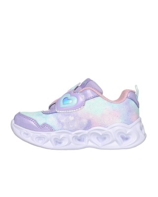 Skechers Lighted Sneaker Λεβαντερ-Ανοιχτο Ροζ Βρεφικά Παπούτσια Με Φωτάκια