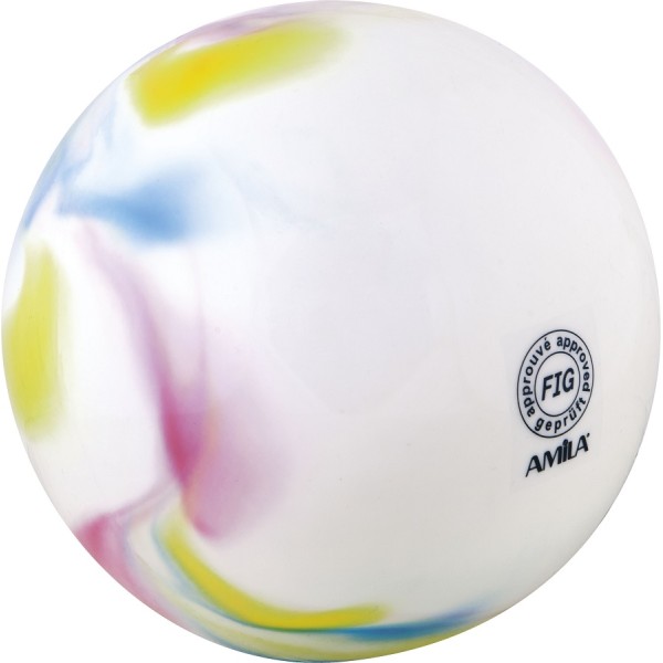 Amila Μπάλα Ρυθμικής Γυμναστικής 19cm FIG Approved, Πολύχρωμη