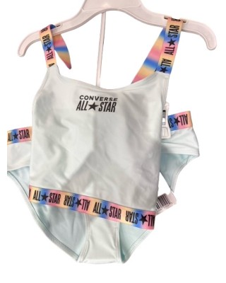 Converse 2Pc Gradient Logo Swimsuit Γαλάζιο Παιδικά Μαγιό