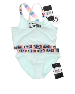 Converse 2Pc Gradient Logo Swimsuit Γαλάζιο Παιδικά Μαγιό