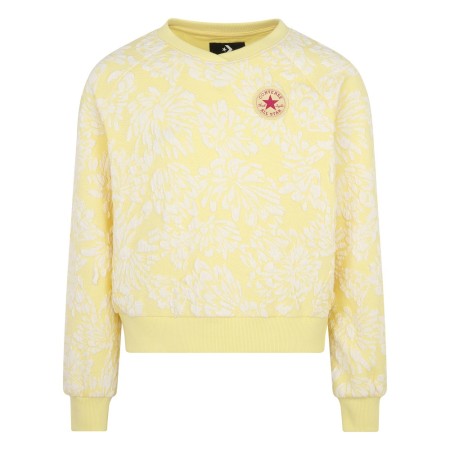 Converse Cnvg Floral Jacquard Crewneck Παιδικές Μπλούζες
