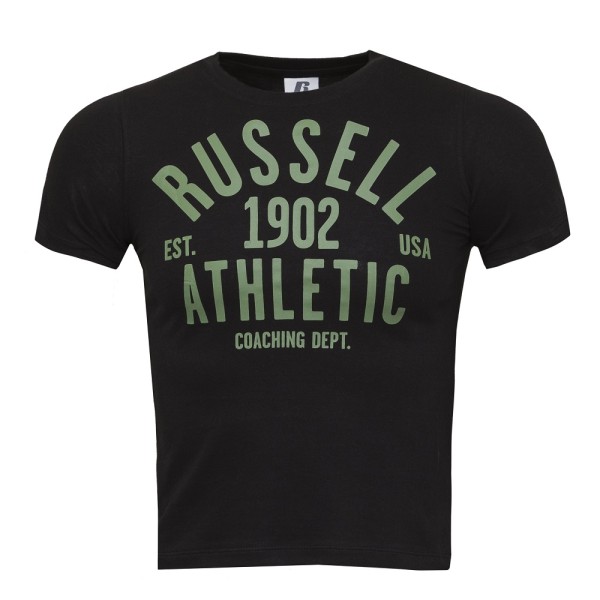 Russell S/S Crewneck Μαυρο Παιδικά T-Shirt 