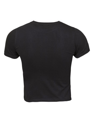 Russell S/S Crewneck Μαυρο Παιδικά T-Shirt 