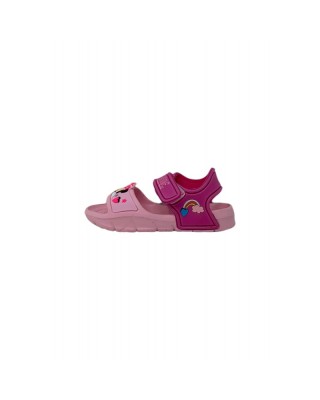 Disney Minney Sandal Velcro Eva Ροζ Παιδικά Πέδιλα