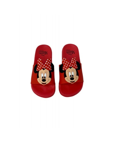 Disney Minney Slide 3D Red Παιδικές Παντόφλες Disney Minney Slide 3D Red Παιδικές Παντόφλες