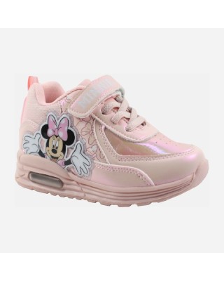 Disney Marvel DC Minnie With Lights Pink Παιδικά Παπούτσια Με Φωτάκια