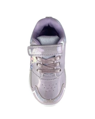Disney Marvel DC Frozen With Lights Lilac Βρεφικά Παπούτσια Με Φωτάκια