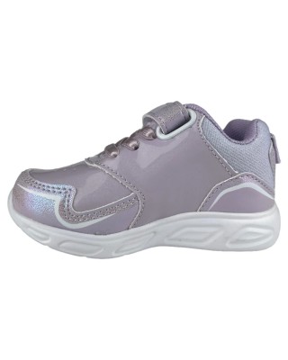 Disney Marvel DC Frozen With Lights Lilac Βρεφικά Παπούτσια Με Φωτάκια
