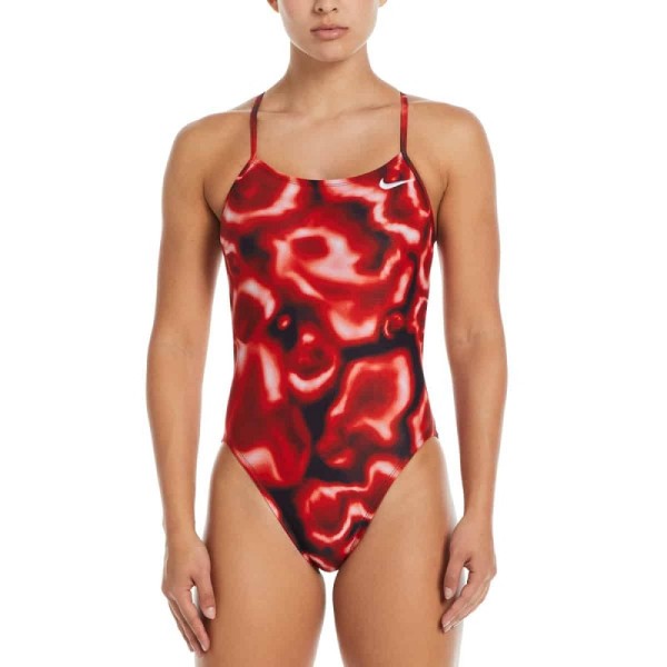Nike Cutout One Piece University Red Γυναικεία Μαγιό