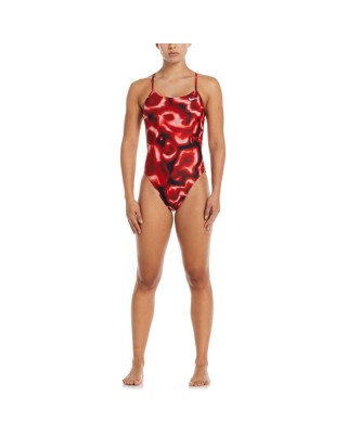 Nike Cutout One Piece University Red Γυναικεία Μαγιό