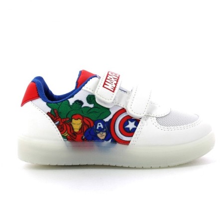 Disney Marvel Dc Sport Shoe Παιδικά Παπούτσια Με Φωτάκια White 