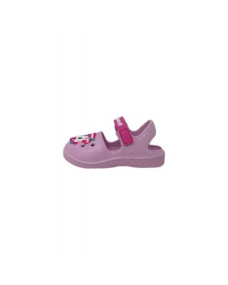 Disney Unicorn Clog with Velcro Ροζ Παιδικά Πέδιλα