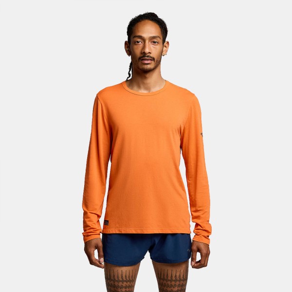 Saucony Stopwatch Long Sleeve Ανδρικές Μπλούζες 