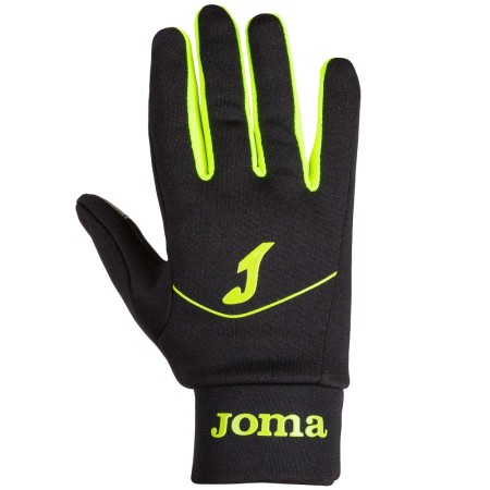 Joma Running Gloves Black Fluor Yellow Ισοθερμικά Γάντια 