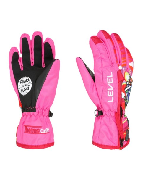 Level Junior Dudy Glove Pink Παιδικά Γάντια Σκι & Snowboard