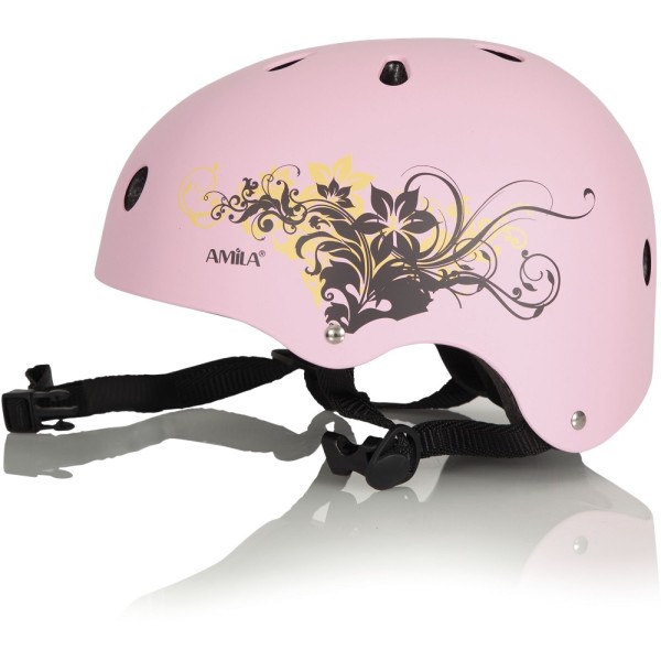 Amila Προστατευτικό Κράνος Ροζ ABS Medium