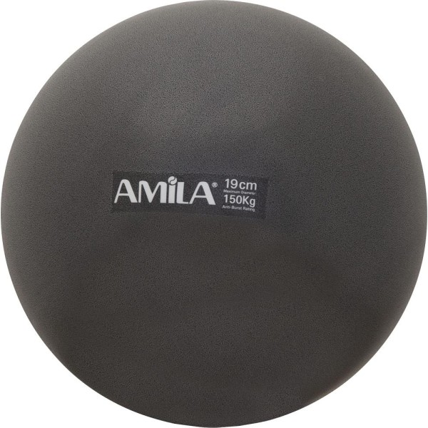 Amila Μπάλα Γυμναστικής Pilates Ball 19cm Μαύρη