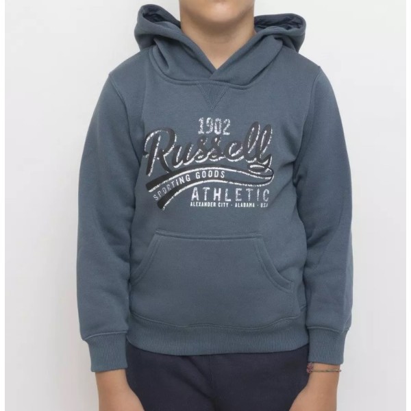 Russell Pull Over Hoodie Παιδική Μπλούζα Πετρόλ Russell Pull Over Hoodie Παιδική Μπλούζα Πετρόλ