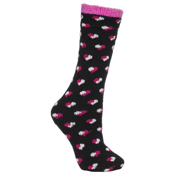 Trespass Inverso - Casual Lined Tube Sock Black Hearts Κάλτσες