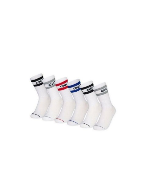 Converse Chn Basic Wordmark Crew 6Pk
