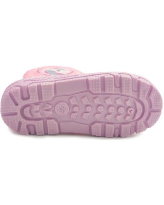 Disney Marvel DC Rain boot with fur Ροζ Παιδικά Μποτάκια