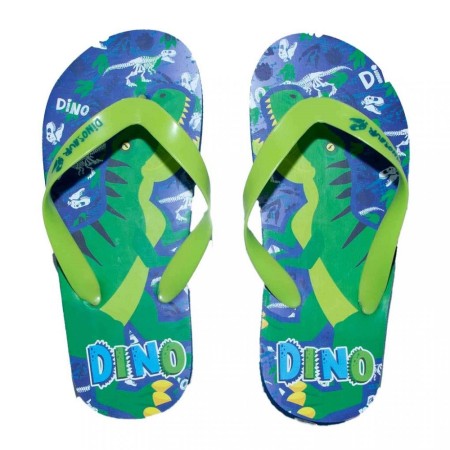 Disney Marvel DC Dinosaur Flip Flop Παιδική Σαγιονάρα Πράσινη