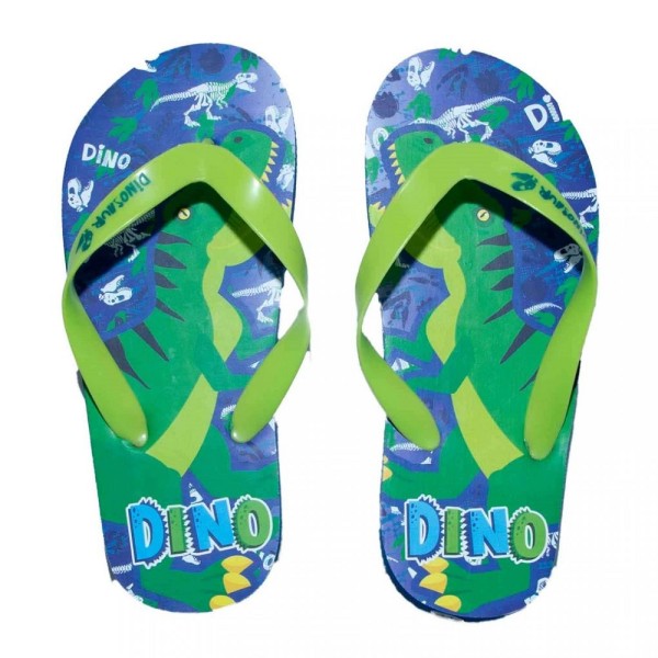 Disney Marvel DC Dinosaur Flip Flop Παιδική Σαγιονάρα Πράσινη