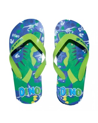 Disney Marvel DC Dinosaur Flip Flop Παιδική Σαγιονάρα Πράσινη