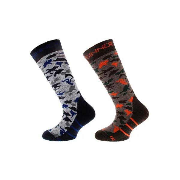 Sinner Camo Double Pack Παιδικές Κάλτσες Σκι
