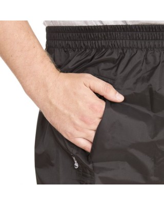 Trespass Qikpac Packaway Trs Tp75 Black Unisex Αδιάβροχα Παντελόνια 