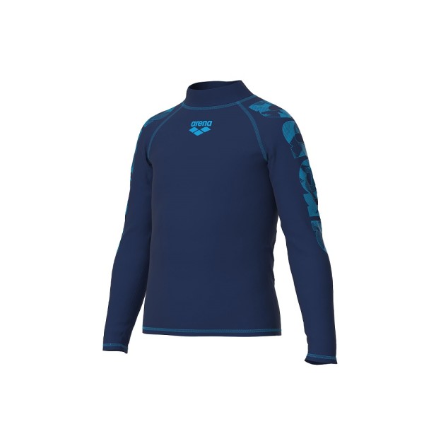 Arena Unisex Jr Rash Vest L/S Graphic Top Παιδική Μπλούζα με Αντιηλιακή Προστασία