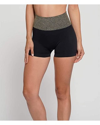 HS Seamless Kyra Twinkilng Shorts Μαύρο Γυναικεία Κολάν