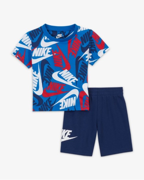 Nike B Sw Toss Aop 2pc Short Set Βρεφικά Καλοκαιρινά Σετ