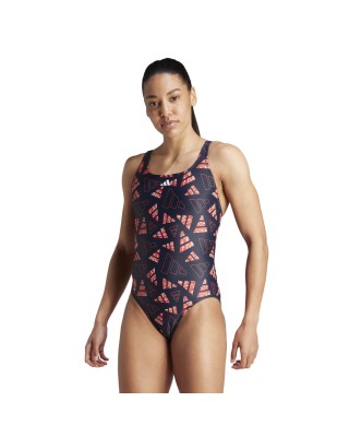 adidas 3 Bar Logo Graphic Swimsuit Γυναικεία Μαγιό 