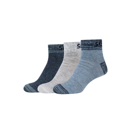 Skechers Mesh Ventilation Quarter 3 Pcs Κάλτσες