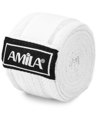 Amila Μπαντάζ Πυγμαχίας Ελαστικό 3m Λευκό
