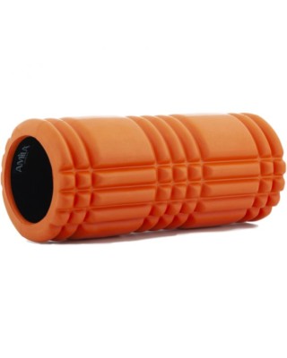 Amila Foam Roller Plexus Φ14x33cm Πορτοκαλί/Μαύρο Foam Roller