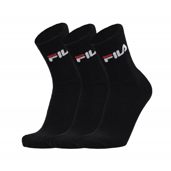 Fila Crew Tennis Nos F.Terry 3-Pack Κάλτσες Black