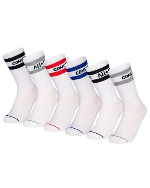 Converse Chn Basic Wordmark Crew 6Pk