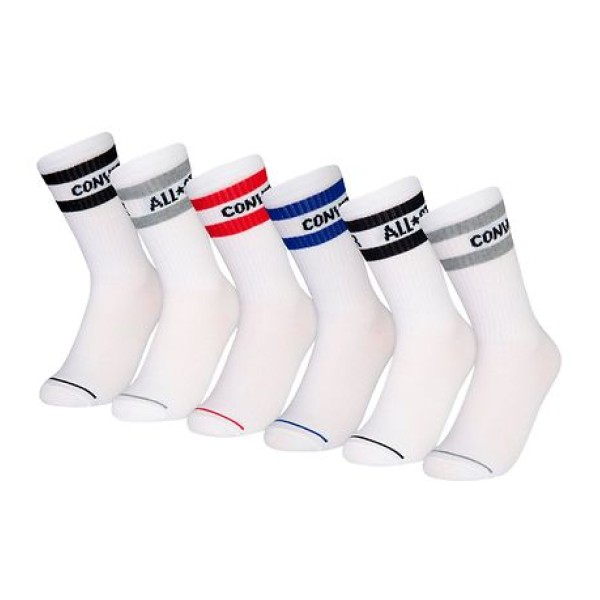 Converse Chn Basic Wordmark Crew 6Pk