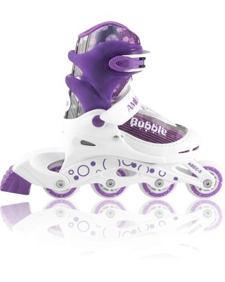 Amila Πατίνια Παιδικά Inline Skate Πλαστικά L No.38-41 Μωβ Λευκό Amila Πατίνια Παιδικά Inline Skate Πλαστικά L No.38-41 Μωβ Λευκό