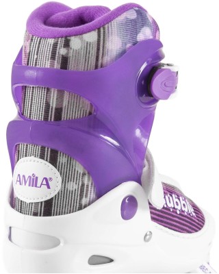 Amila Πατίνια Παιδικά Inline Skate Πλαστικά L No.38-41 Μωβ Λευκό Amila Πατίνια Παιδικά Inline Skate Πλαστικά L No.38-41 Μωβ Λευκό