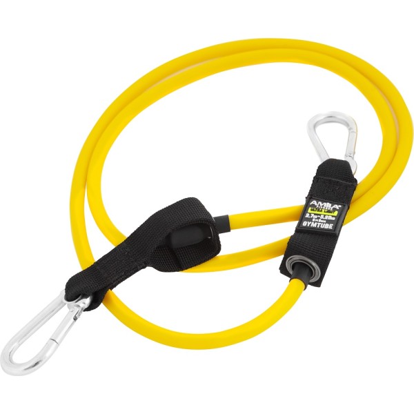 Amila Λαστιχο Gymtube Με Clip 140cm Ultra Light Κιτρινο 