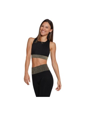 Hs Top Island Twinkling-Seamless Αθλητικά Μπουστάκια Black