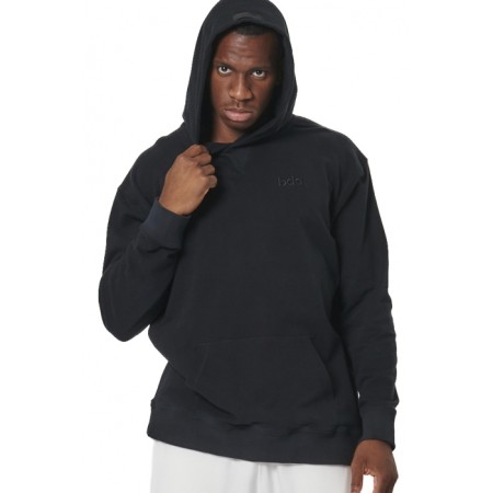 Body Action French Terry Hoodie Ανδρική Μπλούζα Μαύρη