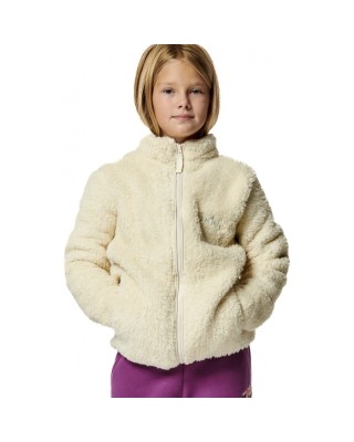 Body Action Fluffy Fleece Jacket Παιδική Ζακέτα Fleece Λευκή