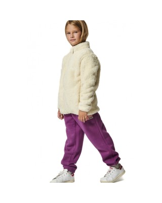 Body Action Fluffy Fleece Jacket Παιδική Ζακέτα Fleece Λευκή