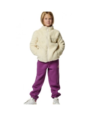 Body Action Fluffy Fleece Jacket Παιδική Ζακέτα Fleece Λευκή