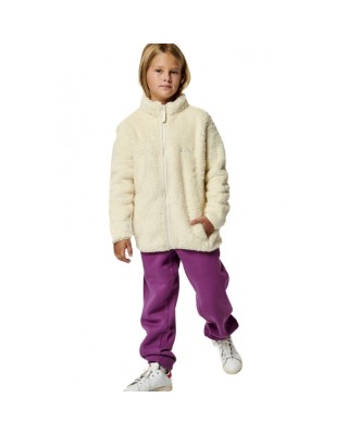 Body Action Fluffy Fleece Jacket Παιδική Ζακέτα Fleece Λευκή